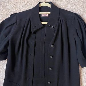 One-Of-A-Kind Juicy Couture Black Structural Dress Size 6